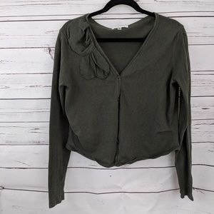CAbi olive cardigan
